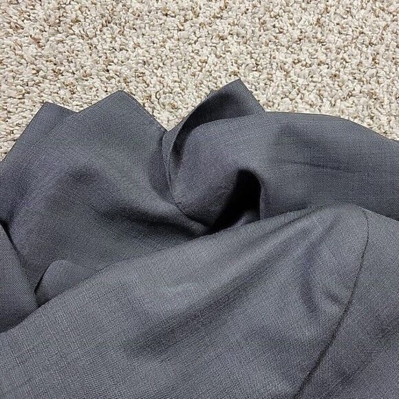 Jos. A. Bank Blazer Mens 43 Long Gray Tailored Fit 100% Wool Single Breast - Picture 7 of 8